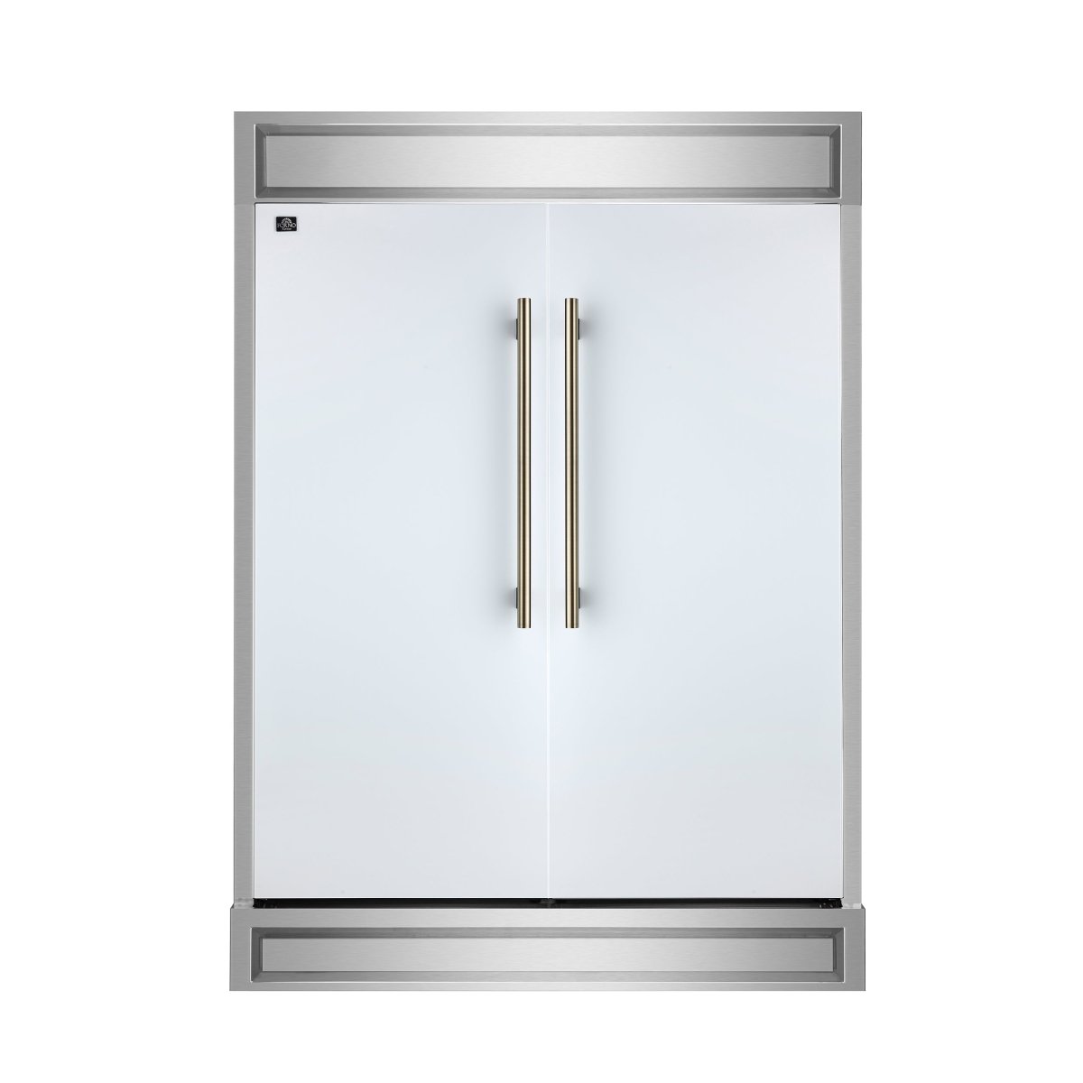 Forno Maderno 2-28-Inch Wide Convertible Refrigerator/Freezer in White, Decorative Trim, 27.2 cu.ft, 84-Inch High, ENERGY STAR Certified - BonPrix Électroménagers