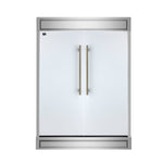 Forno Maderno 2-28-Inch Wide Convertible Refrigerator/Freezer in White, Decorative Trim, 27.2 cu.ft, 84-Inch High, ENERGY STAR Certified - BonPrix Électroménagers