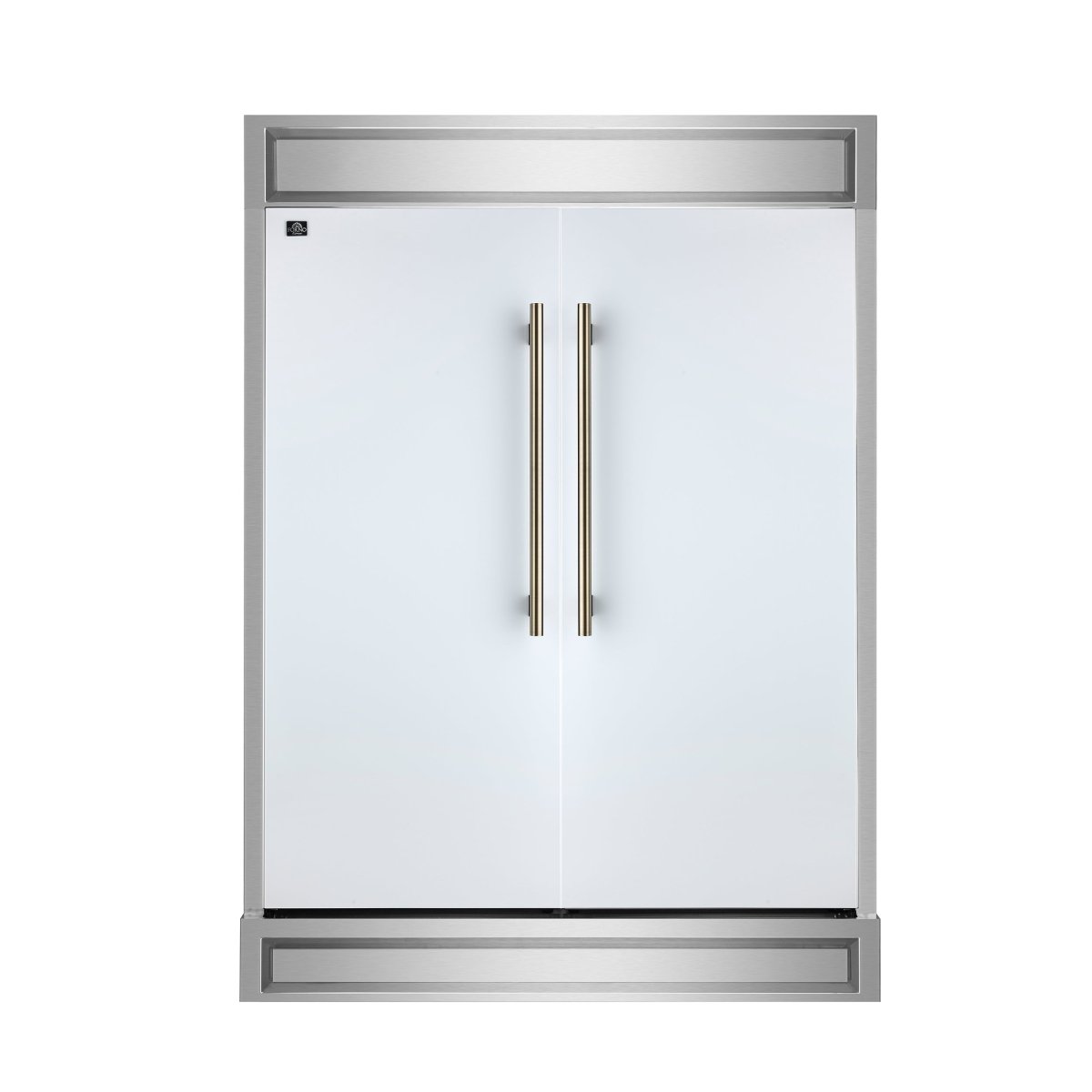 Forno Maderno 2-28-Inch Wide Convertible Refrigerator/Freezer in White, Decorative Trim, 27.2 cu.ft, 84-Inch High, ENERGY STAR Certified - BonPrix Électroménagers