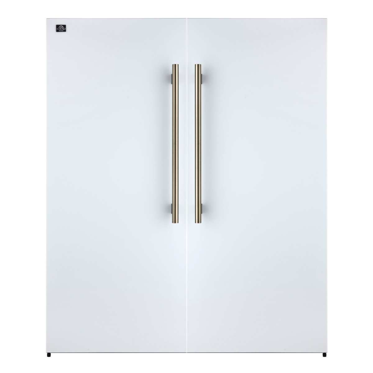 Forno Maderno 2-28-Inch Wide Convertible Refrigerator/Freezer in White, Decorative Trim, 27.2 cu.ft, 84-Inch High, ENERGY STAR Certified - BonPrix Électroménagers