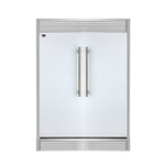 Forno Maderno 2-28-Inch Wide Convertible Refrigerator/Freezer in White, Decorative Trim, 27.2 cu.ft, 84-Inch High, ENERGY STAR Certified - BonPrix Électroménagers