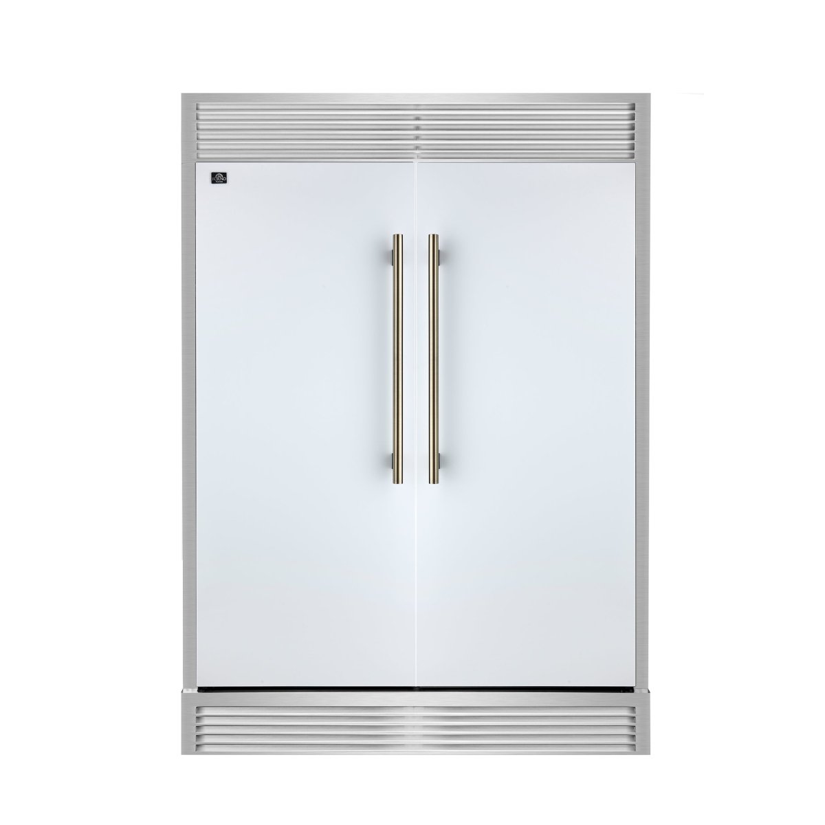 Forno Maderno 2-28-Inch Wide Convertible Refrigerator/Freezer in White, Decorative Trim, 27.2 cu.ft, 84-Inch High, ENERGY STAR Certified - BonPrix Électroménagers