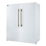 Forno Maderno 2-28-Inch Wide Convertible Refrigerator/Freezer in White, Decorative Trim, 27.2 cu.ft, 84-Inch High, ENERGY STAR Certified - BonPrix Électroménagers