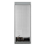 Forno Maderno 28-Inch Built-In Convertible Refrigerator in Black with Antique Brass Handle, 13.6 cu.ft. Right Swing with Decorative Trim - 32-Inch Wide - BonPrix Électroménagers