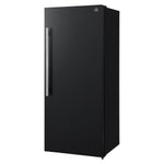 Forno Maderno 28-Inch Convertible Freezer/Refrigerator in Black with Antique Brass Handle, 13.6 cu.ft. Right Swing - BonPrix Électroménagers