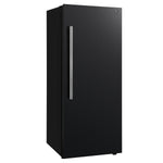 Forno Maderno 28-Inch Convertible Freezer/Refrigerator in Black with Antique Brass Handle, 13.6 cu.ft. Right Swing - BonPrix Électroménagers
