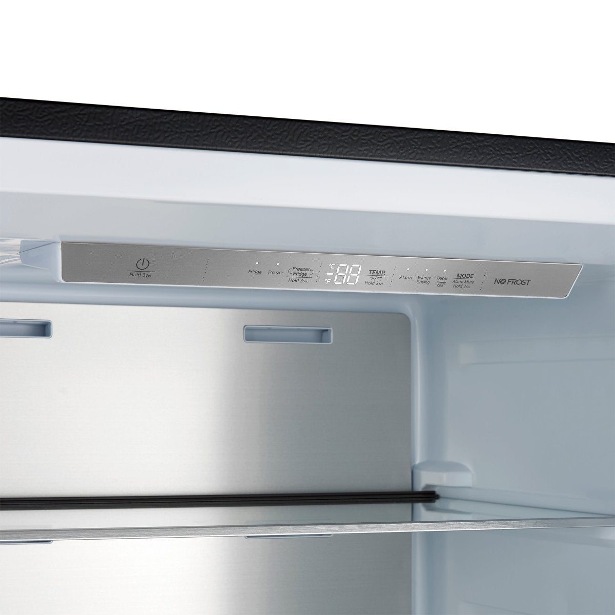 Forno Maderno 28-Inch Convertible Freezer/Refrigerator in Black with Antique Brass Handle, 13.6 cu.ft. Right Swing - BonPrix Électroménagers