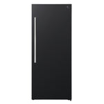 Forno Maderno 28-Inch Convertible Freezer/Refrigerator in Black with Antique Brass Handle, 13.6 cu.ft. Right Swing - BonPrix Électroménagers