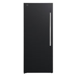 Forno Maderno 28-Inch Convertible Upright Freezer/Refrigerator in Black with Antique Brass Handle, 13.6 cu.ft., Left Swing - BonPrix Électroménagers