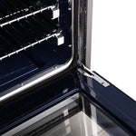 Forno Massimo 30-Inch Black Freestanding Gas Range, 5 Burners, True Convection Oven - BonPrix Électroménagers