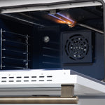 Forno Massimo 30-Inch Black Freestanding Gas Range, 5 Burners, True Convection Oven - BonPrix Électroménagers