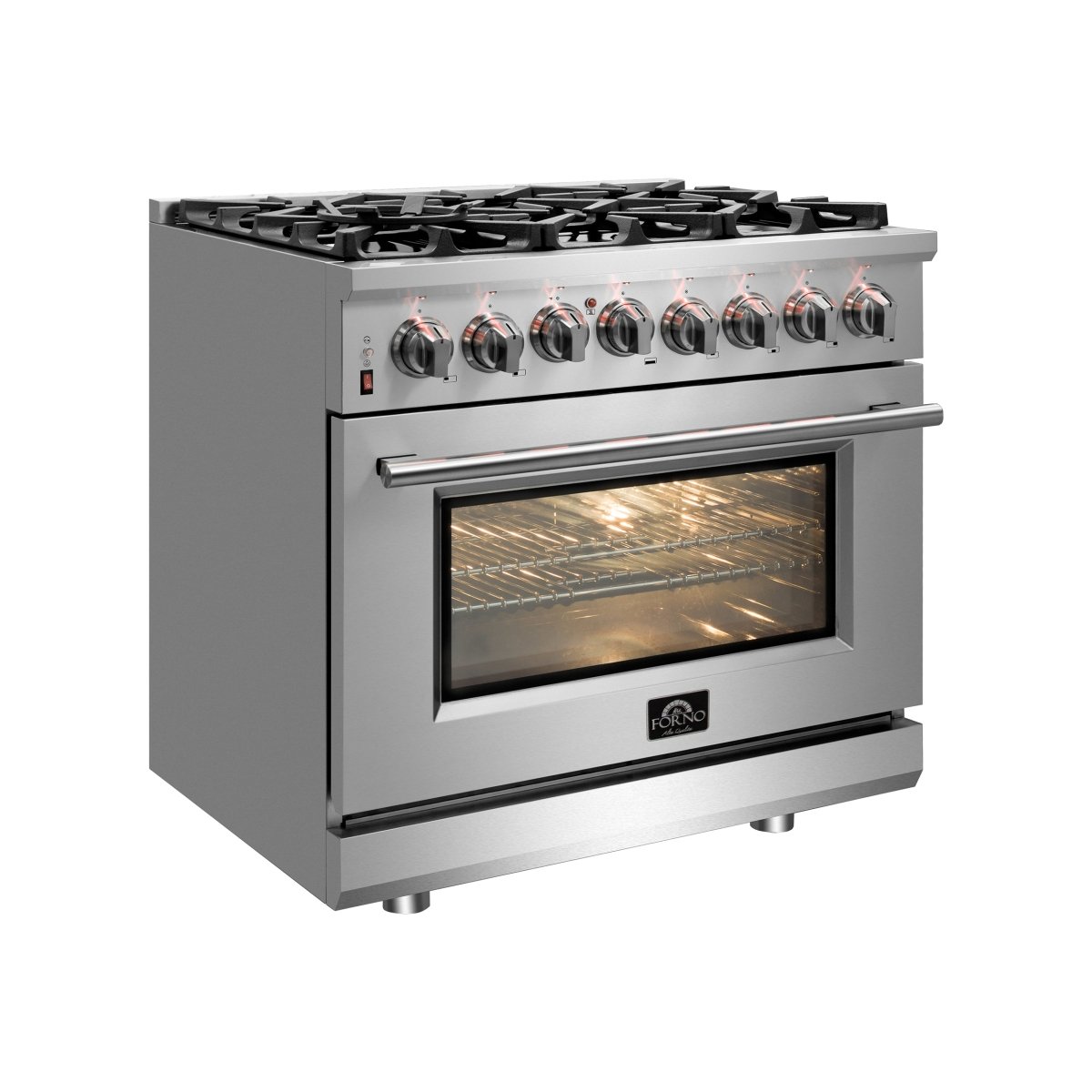 Forno Massimo 30-Inch Freestanding Dual Fuel Range, 4 Burners, Double Convection Ovens - BonPrix Électroménagers