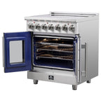 Forno Massimo 30-Inch Freestanding French Door Electric Range, True Convection Oven - BonPrix Électroménagers