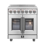 Forno Massimo 30-Inch Freestanding French Door Electric Range, True Convection Oven - BonPrix Électroménagers