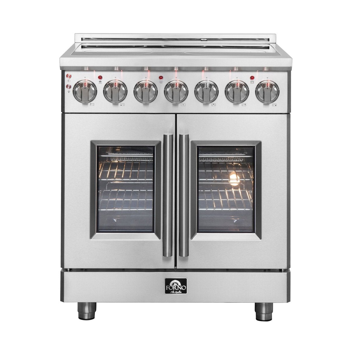 Forno Massimo 30-Inch Freestanding French Door Electric Range, True Convection Oven - BonPrix Électroménagers