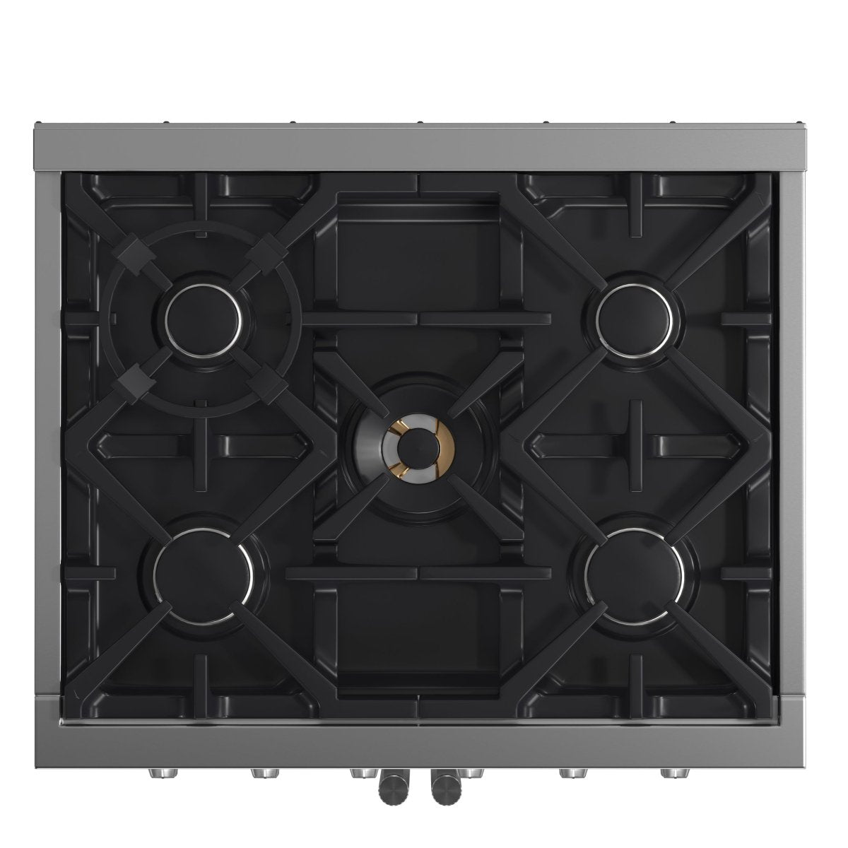 Forno Massimo 30-Inch Freestanding French Door Gas Range, 4 Burners, Convection Oven, Energy Efficient - BonPrix Électroménagers