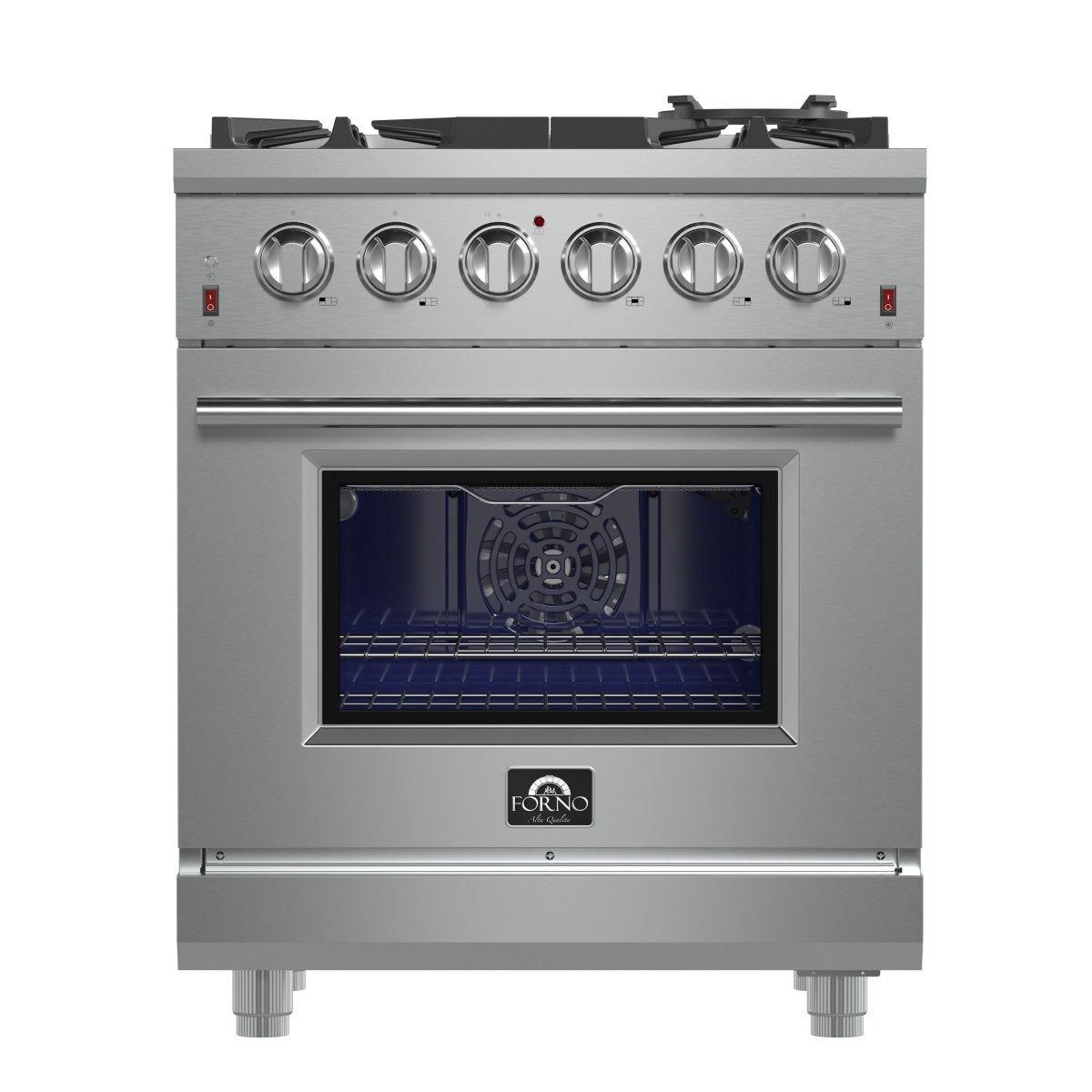 Forno Massimo 30-Inch Freestanding Gas Range, 5 Burners, True Convection Oven - BonPrix Électroménagers