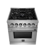Forno Massimo 30-Inch Freestanding Gas Range, 5 Burners, True Convection Oven - BonPrix Électroménagers