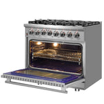 Forno Massimo 36-Inch Freestanding Dual Fuel Range, 6 Burners, Double Convection Ovens - BonPrix Électroménagers