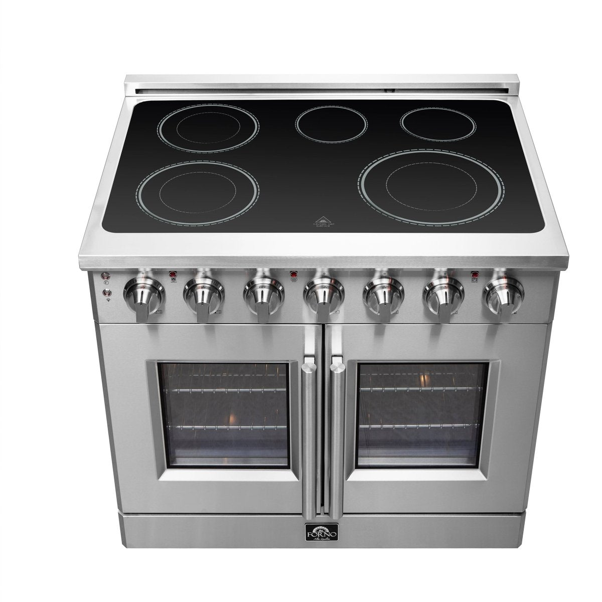 Forno Massimo 36-Inch Freestanding French Door Electric Range, True Convection Oven - BonPrix Électroménagers