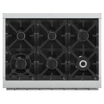 Forno Massimo 36-Inch Freestanding Gas Range, 6 Sealed Burners, Convection Oven, Energy Efficient - BonPrix Électroménagers
