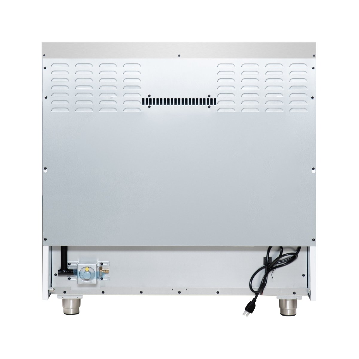 Forno Massimo 36-Inch White Freestanding Gas Range, 6 Sealed Burners, Convection Oven, Energy Efficient - BonPrix Électroménagers