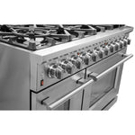 Forno Massimo 48-Inch Freestanding Dual Fuel Range, 8 Burners, Double Convection Ovens - BonPrix Électroménagers