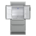 Forno Moena 40-Inch French Door Refrigerator, Stainless Steel, 19.2 cu.ft, Decorative Grill, ENERGY STAR Certified - BonPrix Électroménagers