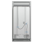 Forno Moena 40-Inch French Door Refrigerator, Stainless Steel, 19.2 cu.ft, Modern Decorative Grill, ENERGY STAR Certified - BonPrix Électroménagers