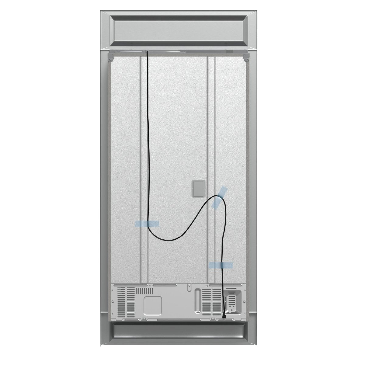 Forno Moena 40-Inch French Door Refrigerator, Stainless Steel, 19.2 cu.ft, Modern Decorative Grill, ENERGY STAR Certified - BonPrix Électroménagers
