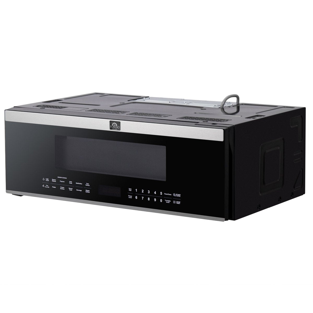 Forno Padula Over the Range Microwave, 30-Inch 1.2 cu.ft., Stainless Steel, 400 CFM, Sensor Cook - BonPrix Électroménagers