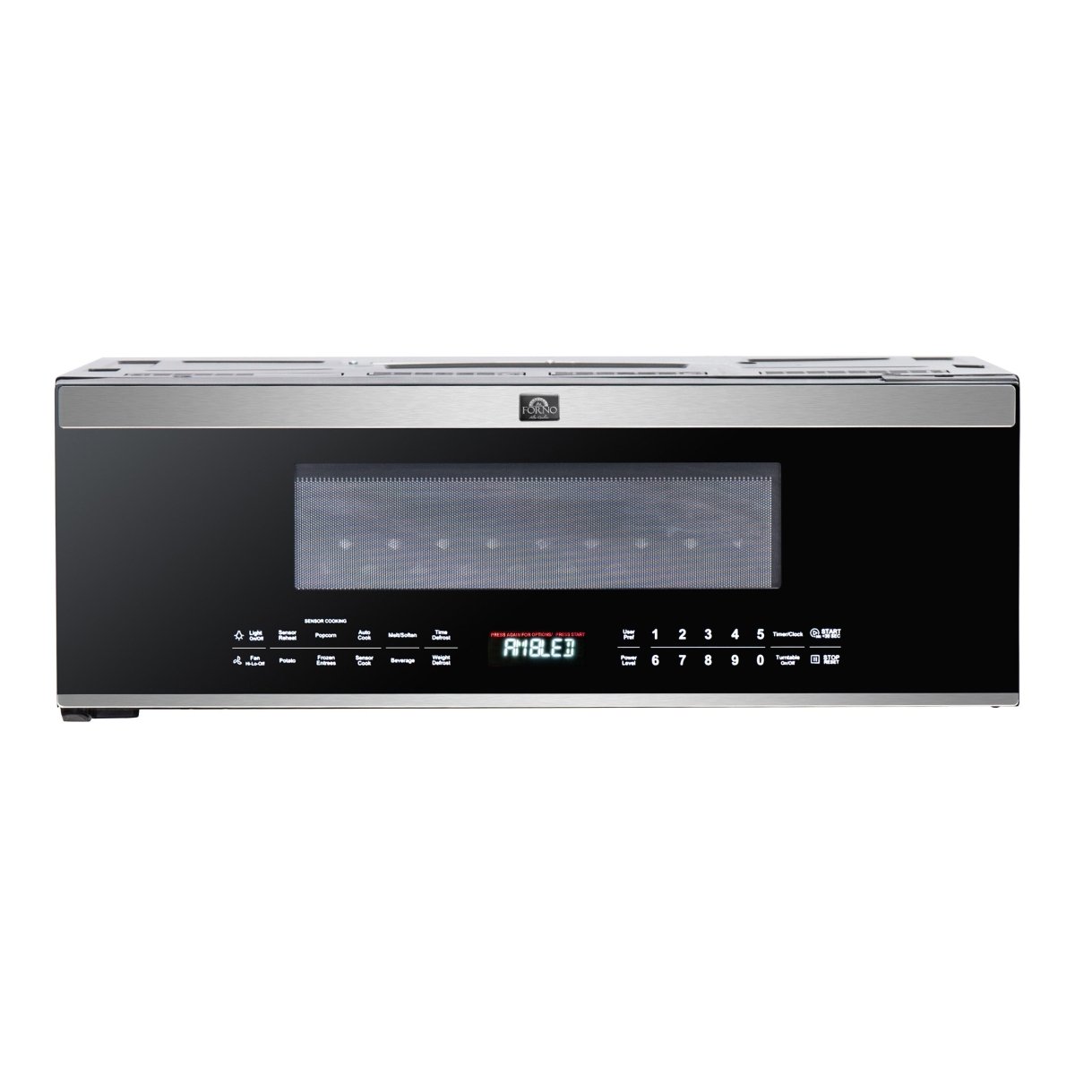 Forno Padula Over the Range Microwave, 30-Inch 1.2 cu.ft., Stainless Steel, 400 CFM, Sensor Cook - BonPrix Électroménagers