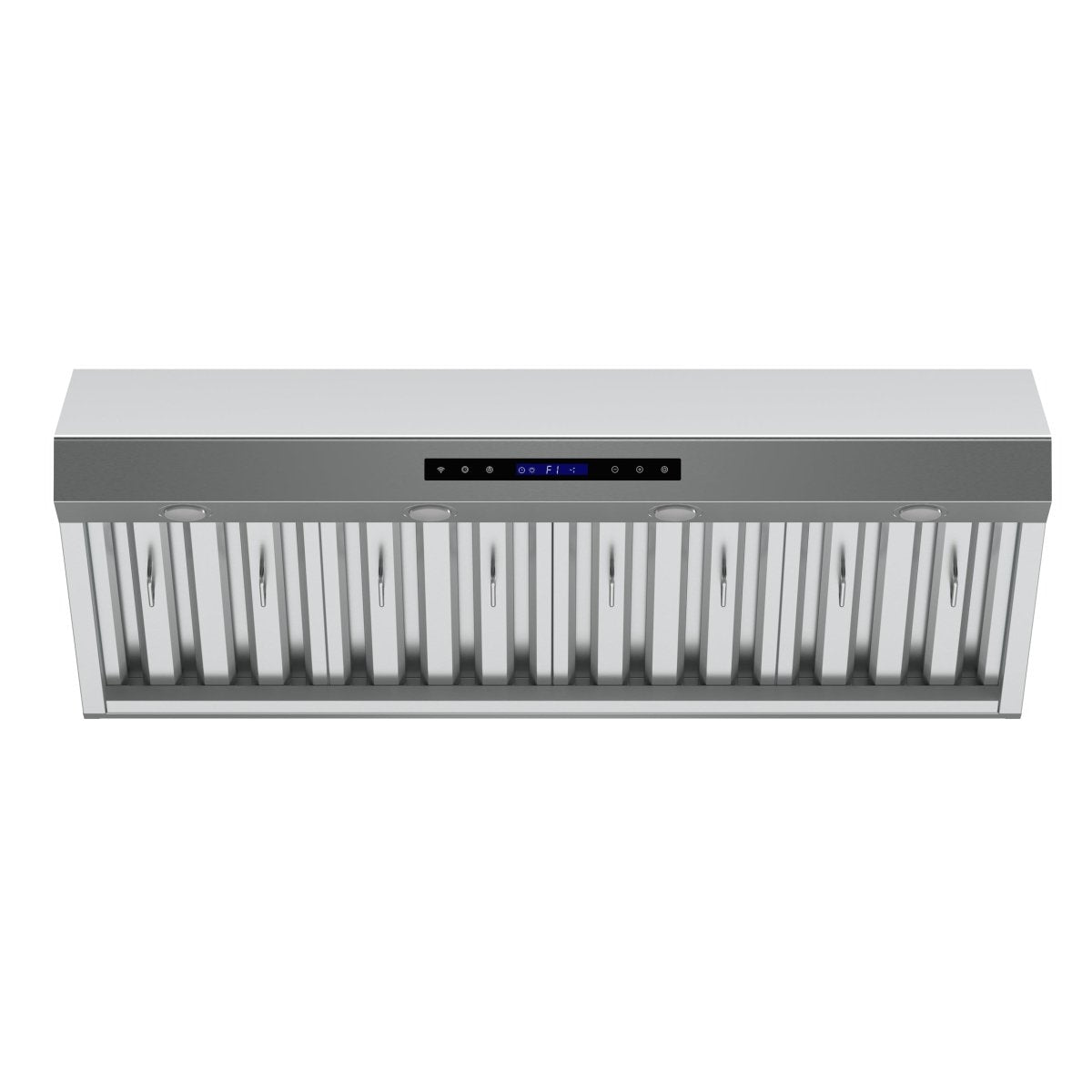 Forno Palazzo 48-Inch Wall Mounted Range Hood, Stainless Steel, Heavy Duty Baffle Filters, Remote Control - BonPrix Électroménagers