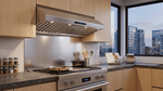 Forno Palazzo 60-Inch Wall Mounted Range Hood, Stainless Steel, Heavy Duty Baffle Filters, Remote Control - BonPrix Électroménagers