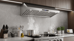 Forno Palazzo 60-Inch Wall Mounted Range Hood, Stainless Steel, Heavy Duty Baffle Filters, Remote Control - BonPrix Électroménagers