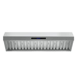 Forno Palazzo 60-Inch Wall Mounted Range Hood, Stainless Steel, Heavy Duty Baffle Filters, Remote Control - BonPrix Électroménagers