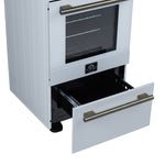 Forno Pallerano 20 Inch Freestanding Electric Range in White, Canada Version, Plug and Cord Included - BonPrix Électroménagers