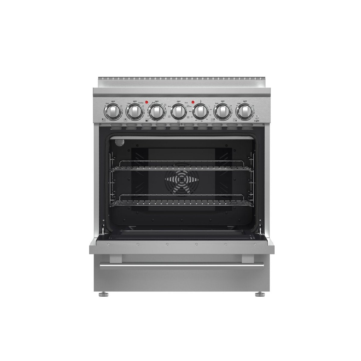 Forno Paolo 30-Inch Freestanding Electric Range, Stainless Steel, 4.38 cu.ft, True Convection Oven, Energy Efficient - BonPrix Électroménagers