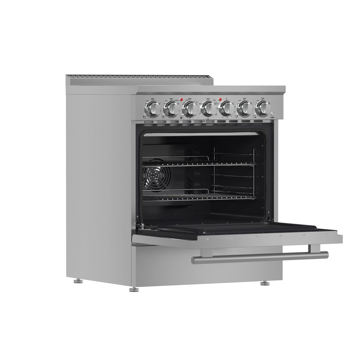 Forno Paolo 30-Inch Freestanding Electric Range, Stainless Steel, 4.38 cu.ft, True Convection Oven, Energy Efficient - BonPrix Électroménagers