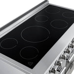Forno Paolo 48 Inch Freestanding Electric Range, Stainless Steel, 6.7 cu.ft, True Convection Oven, Energy Efficient - BonPrix Électroménagers