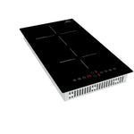 Forno Parco 12-Inch Induction Cooktop, 2 Zones, 3,600W Total Power, Touch Control, 9 Power Levels, Booster Function - BonPrix Électroménagers