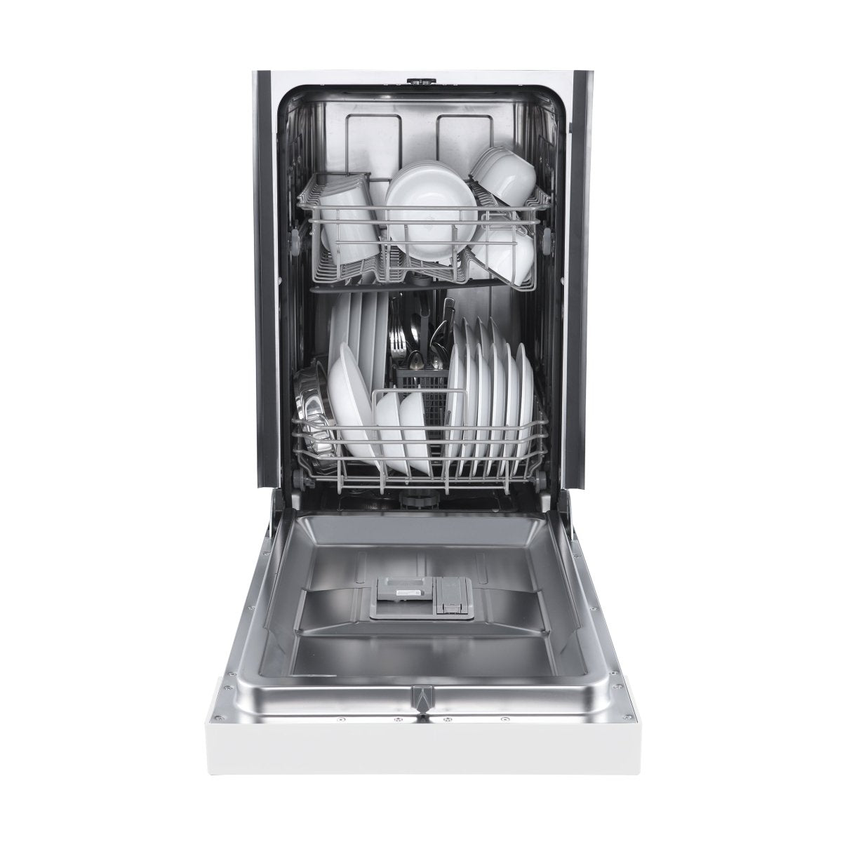Forno Polo 18-Inch Built-In White Dishwasher, 8 Place Settings, ENERGY STAR Certified, 52 dBA - BonPrix Électroménagers