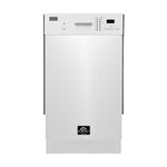 Forno Polo 18-Inch Built-In White Dishwasher, 8 Place Settings, ENERGY STAR Certified, 52 dBA - BonPrix Électroménagers