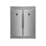 FORNO Premium 2-Piece Kitchen Bundle - Capriasca 48" Stainless Steel Range, Rizzuto 60" W. Dual Combo Convertible Refrigerator - FBDL-019-04CAUS - BonPrix Électroménagers