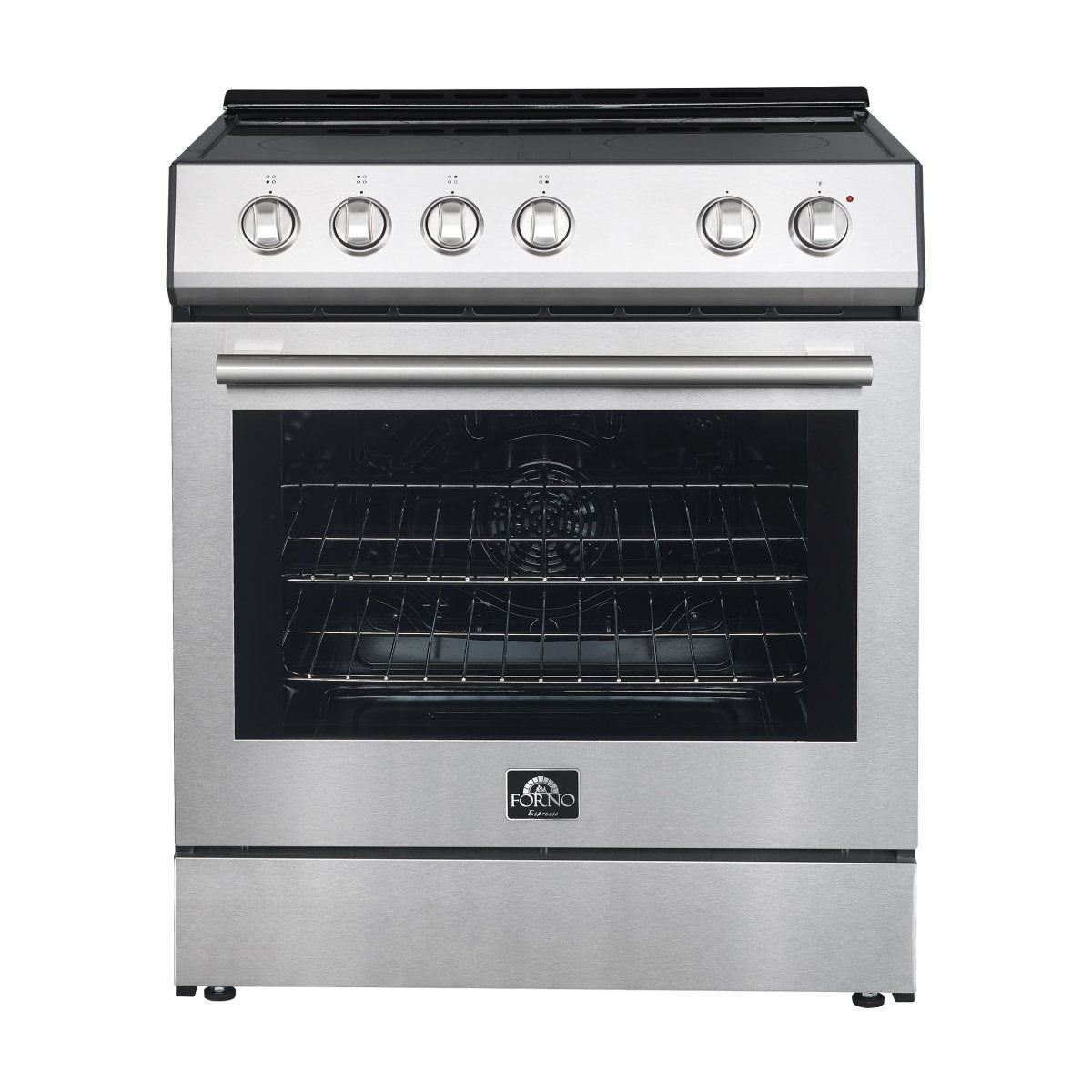 FORNO Premium 3-Piece Kitchen Bundle - 30" Electric Range, 31" French Door Refrigerator, 24" Built-In Dishwasher, Stainless Steel - FBDL-011-01CA - BonPrix Électroménagers