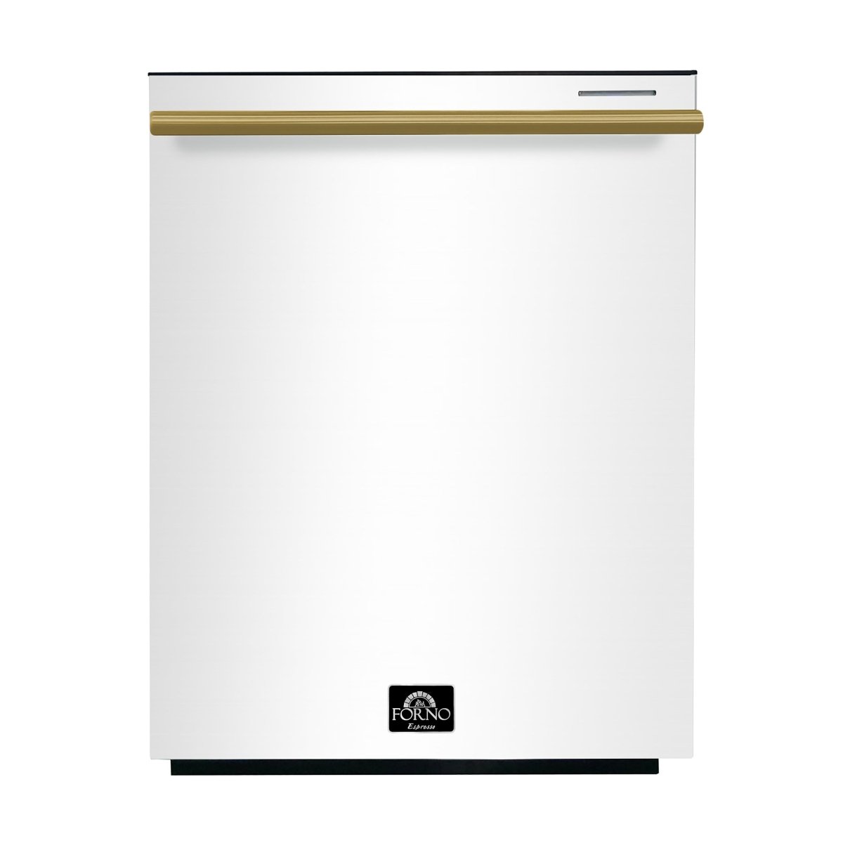 FORNO Premium 4-Piece Kitchen Bundle - Leonardo Espresso 30" White Range, 30" White Range Hood, 31" White Bottom Freezer Refrigerator, 24" White Built-In Dishwasher - FBDL-006-03CA - BonPrix Électroménagers
