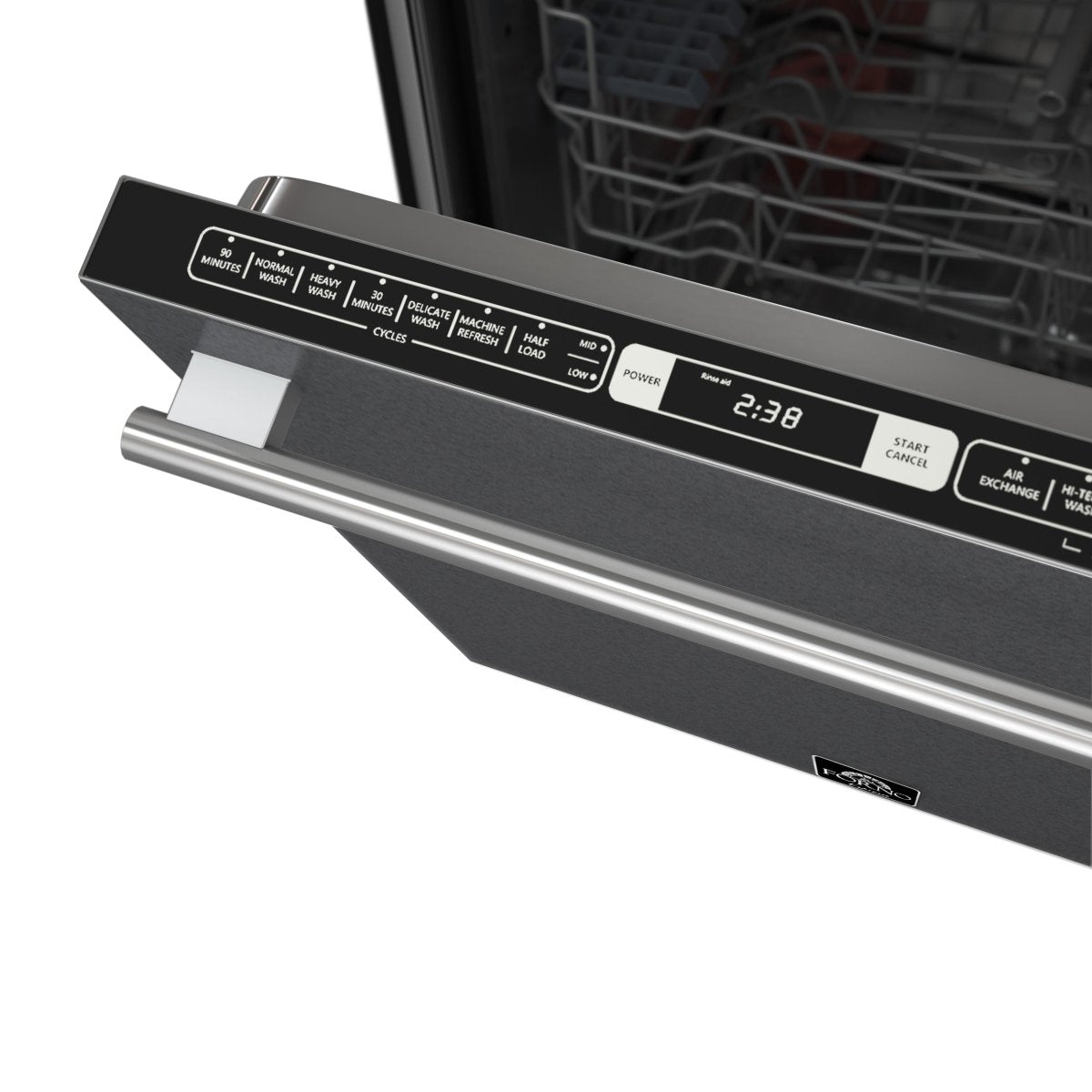 Forno Romano Espresso 24-Inch Built-In Dishwasher, Black Finish, Stainless Steel Tub, 49 dBA, Energy Star Certified - BonPrix Électroménagers