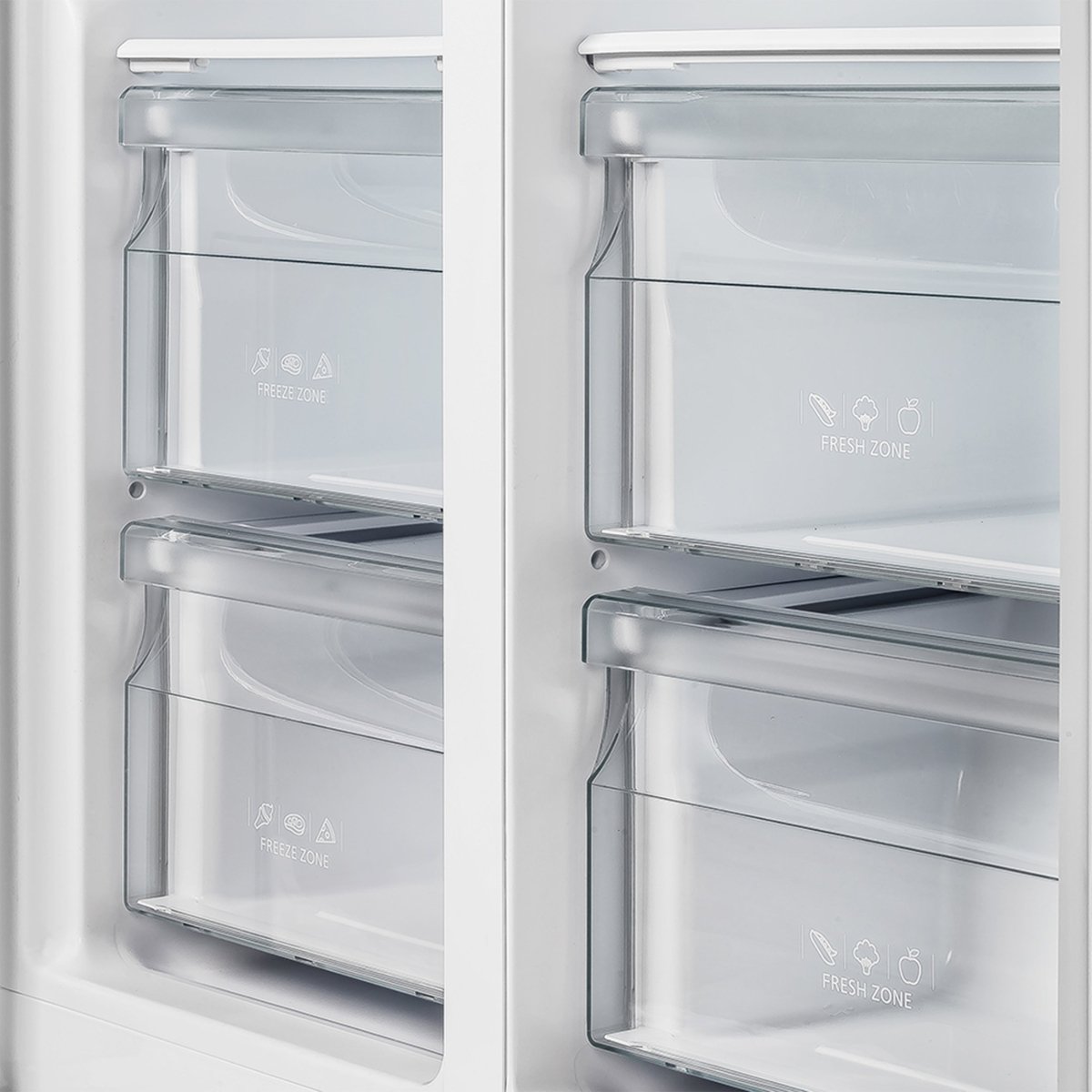 Forno Salerno 37-Inch Built-In Stainless Steel Refrigerator, 15.6 cu.ft, Decorative Grill, ENERGY STAR Certified - BonPrix Électroménagers