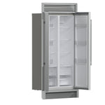 Forno Salerno 37-Inch Built-In Stainless Steel Refrigerator, 15.6 cu.ft, Decorative Grill, ENERGY STAR Certified - BonPrix Électroménagers