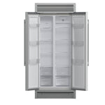 Forno Salerno 37-Inch Built-In Stainless Steel Refrigerator, 15.6 cu.ft, Decorative Grill, ENERGY STAR Certified - BonPrix Électroménagers